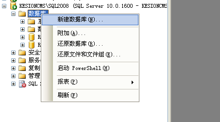 Kesion .NET版软件产品3.0 手工还原数据库图文操作指南